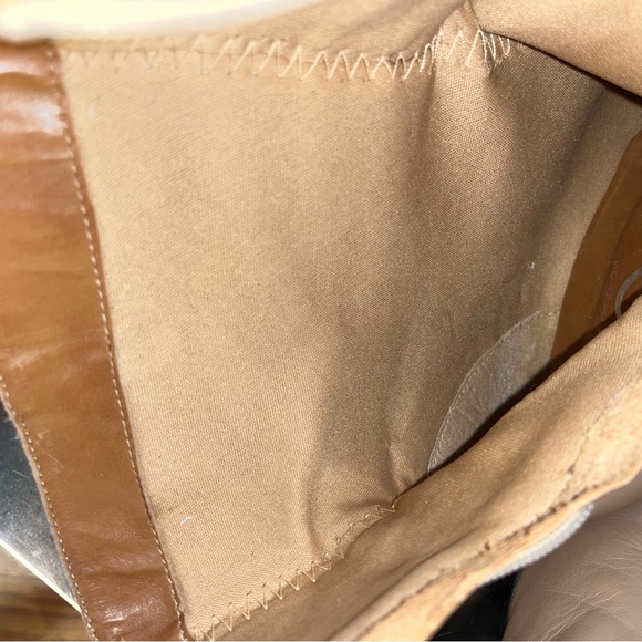Suzana Santos tan leather heeled boots size 6.5 - Picture 10 of 16